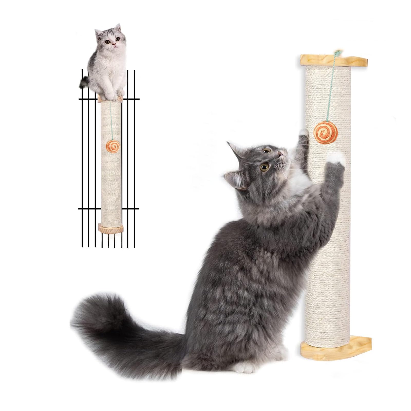 Amazon | 猫爪とぎポール 爪とぎホルダー 猫爪研ぎ 麻 つめとぎ