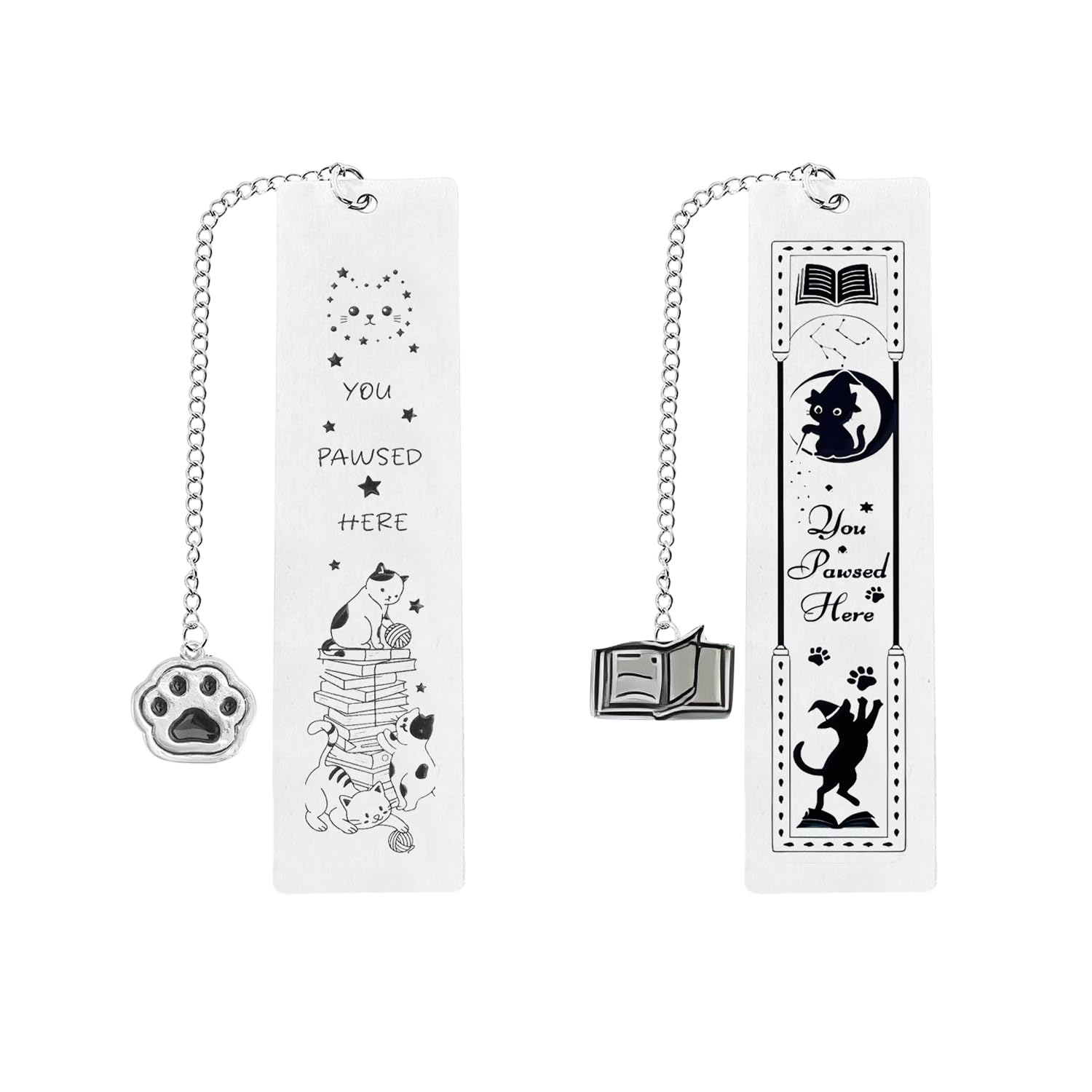 OODJVN 2 Pieces Of Cat Bookmarks, Practical And Cute Reading Accessories, Literary And Aesthetic Style Bookmarks, Suitable For Daily Reading.