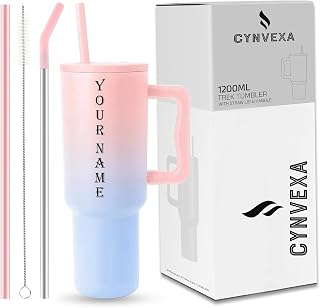Tumbler with lid and Straw 1200ML Cup Stainless Steel Vacuum Insulated Tumbler for Water, Iced Tea or Coffee 1.2L Office G... Price In India