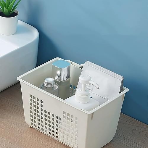 Miniatura 8 de 3 cestas de almacenamiento de plástico para colgar, cesta de plástico para organizar, baño, cocina, dormitorio, cesta de almacenamiento pequeña de