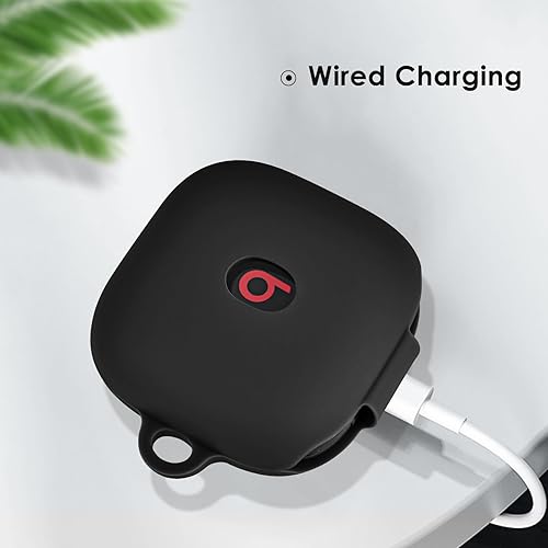 Miniatura 4 de VISOOM Funda suave para Beats Fit Pro 2021 - Funda protectora de silicona para auriculares Apple Beats Fit Pro con llavero, a prueba de golpes