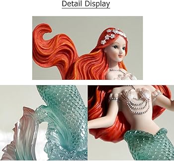 Amazon.co.jp: DUBFKBSH クリスタルマーメイドフィギュア 4.72