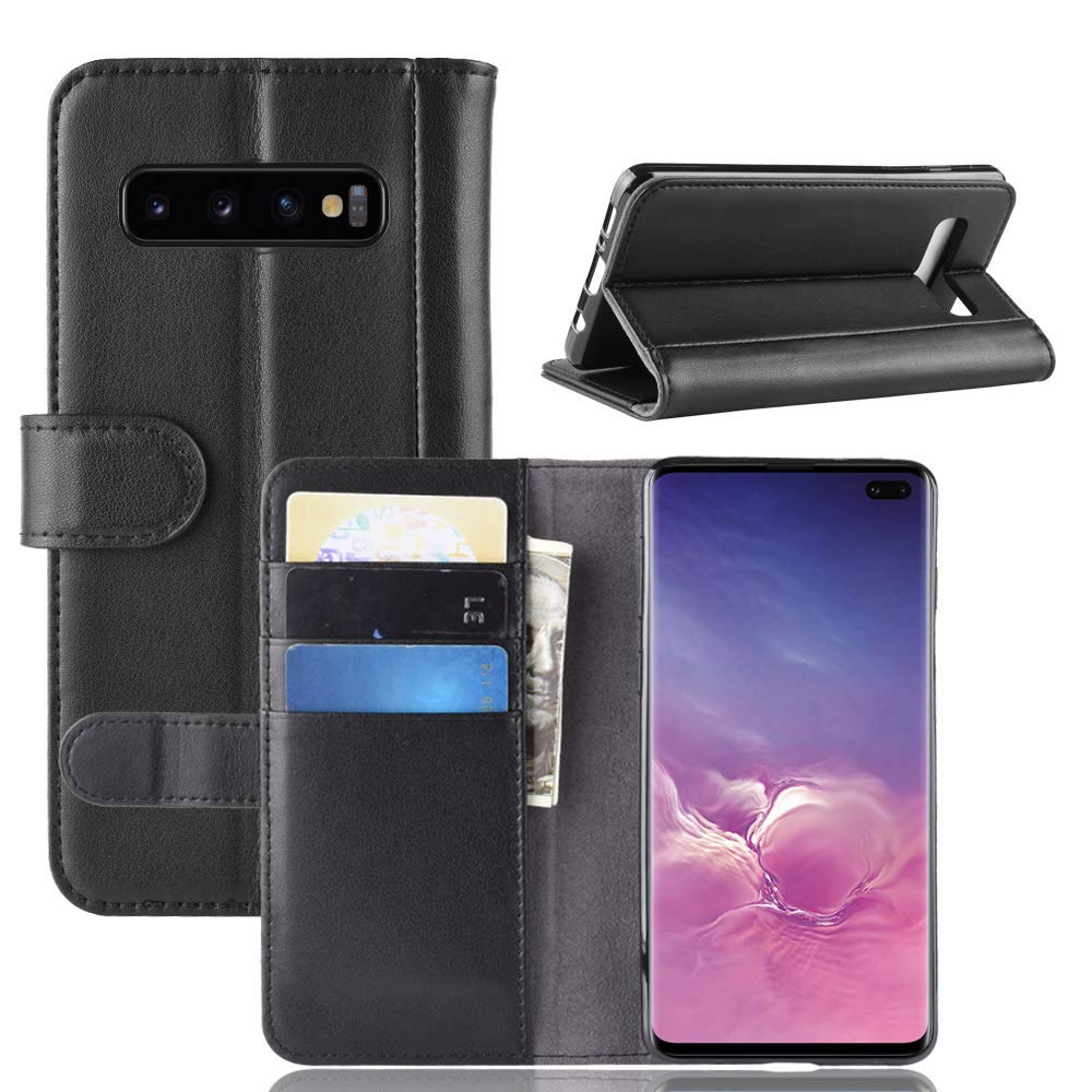 Etui na telefon komórkowy Samsung Galaxy S10 / S10 Plus / S10e, Premium skórzane etui ochronne z klapką do Samsung Galaxy S10 / S10 Plus / S10e etui skórzane od wewnątrz i na zewnątrz (S10 Plus,