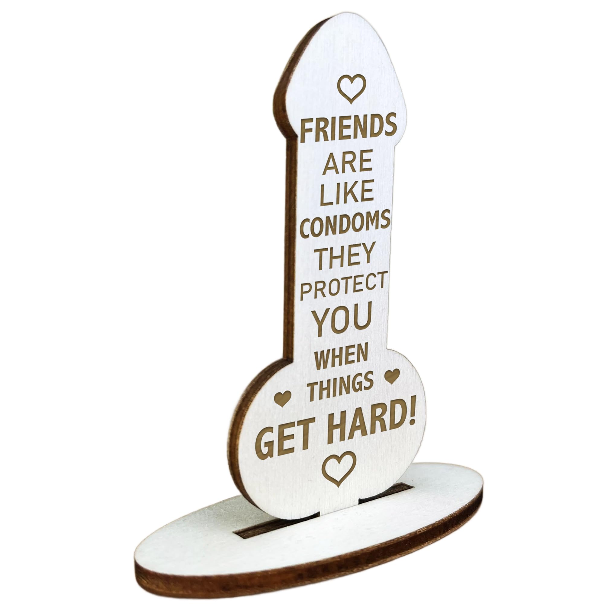 Red Ocean Funny Rude Friendship Plaque Engraved Novelty Birthday Christmas For Friend Joke For Her