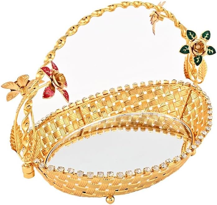 Ironwork Retro Lace Fruit Plate Ornament Dim Sum Dish Household Pallet