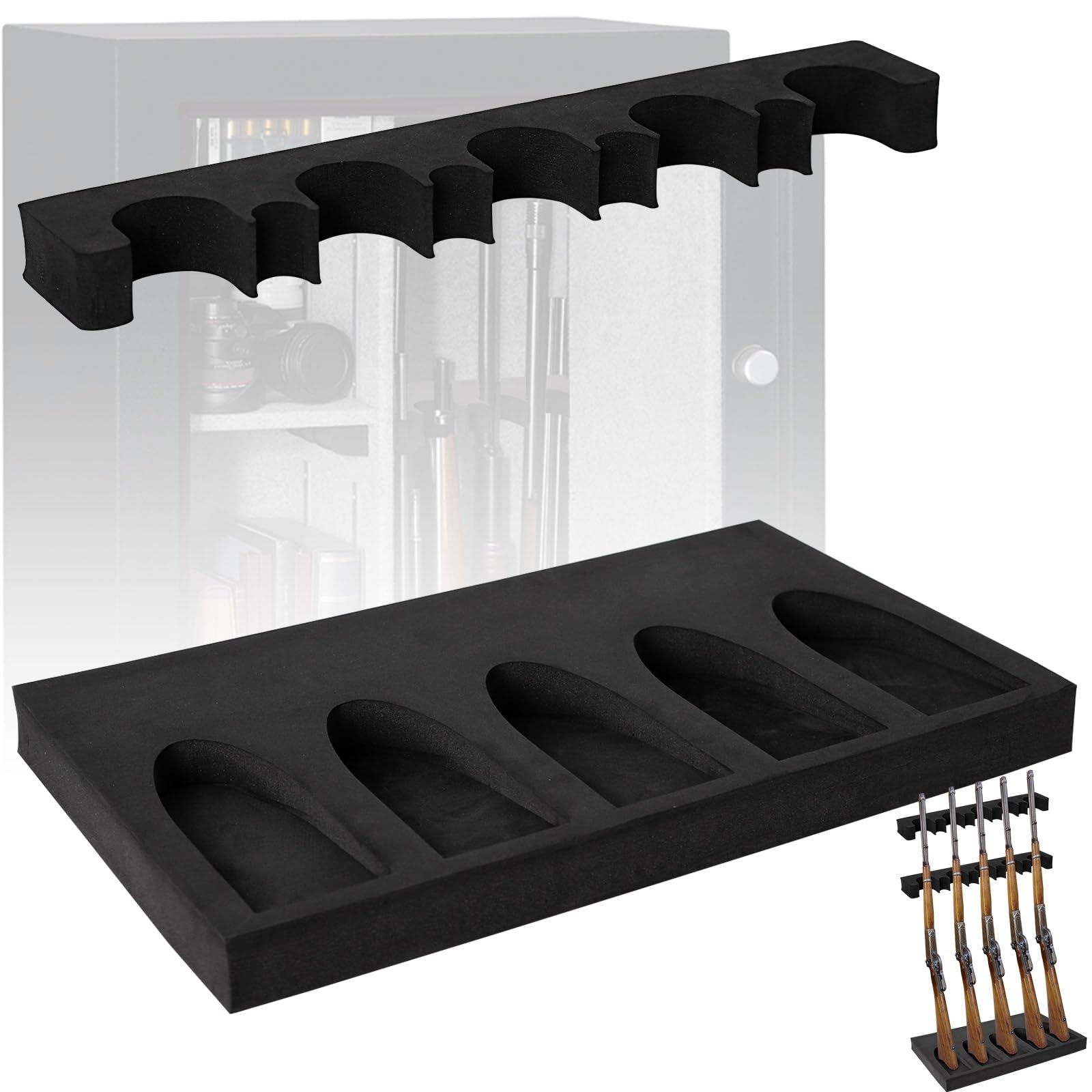 Snapklik.com : OCQOTAT Gun Rack For Gun Storage, Gun Safe Accessory For ...