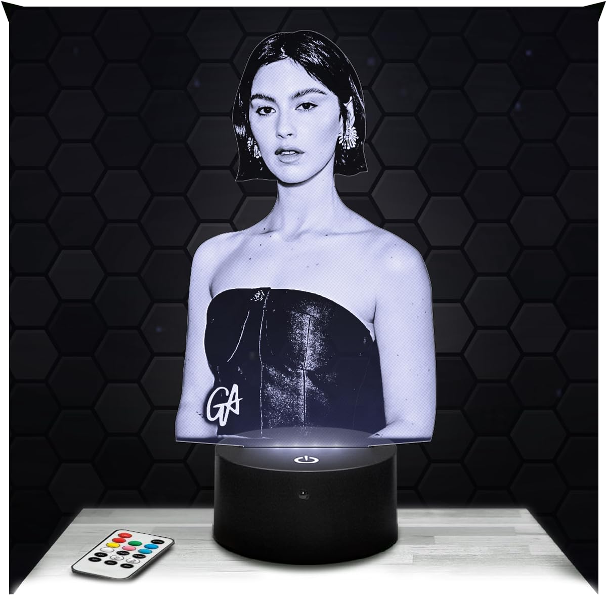 Lampephoto.fr - 3D Lamp Gracie Abrams Singer Music, Touch LED Night Light, 3D Hologram Effect, Christmas Birthday Gift Idea for Men Women, Bedroom Decoration Object