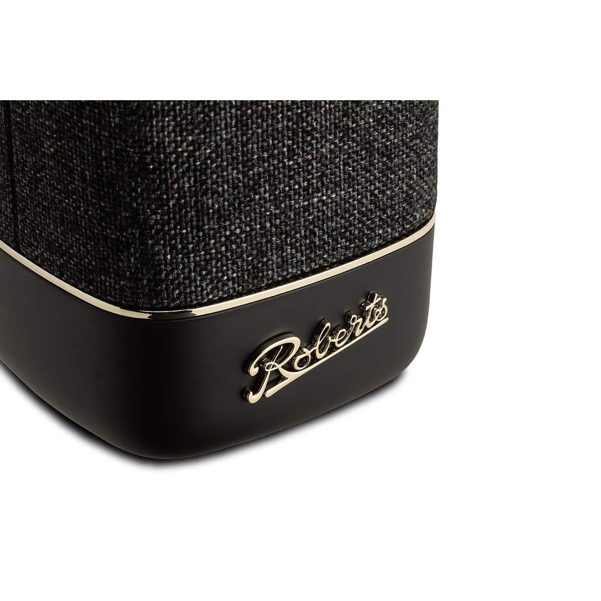 Roberts Enceinte Bluetooth Beacon 335 - Portable, Rechargeable, Autonomie 15h, Deux radiateurs de Basses passifs, Amplificateur de Basses, égaliseur, Appairage stéréo Noir Carbone