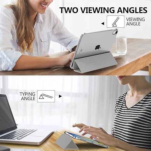 Miniatura 5 de MoKo Funda para iPad de 10 generación 2022, carcasa trasera translúcida de policarbonato duro delgado para iPad de 10.9 pulgadas 2022, compatible