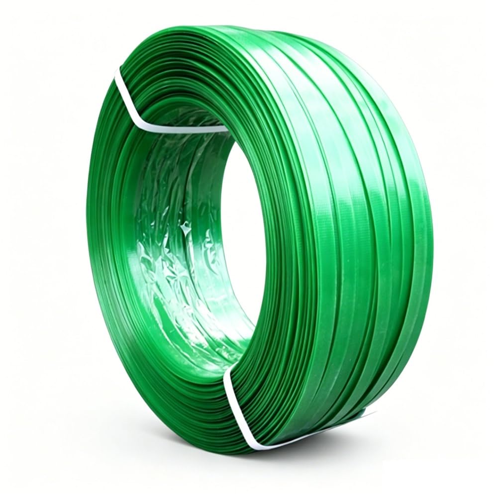 Nastro for reggette for imballaggi in acciaio e plastica PET | Verde 330 m, 680 m, 1300 m: Fissaggio delle merci for l'imballaggio e la reggiatura(1300m)