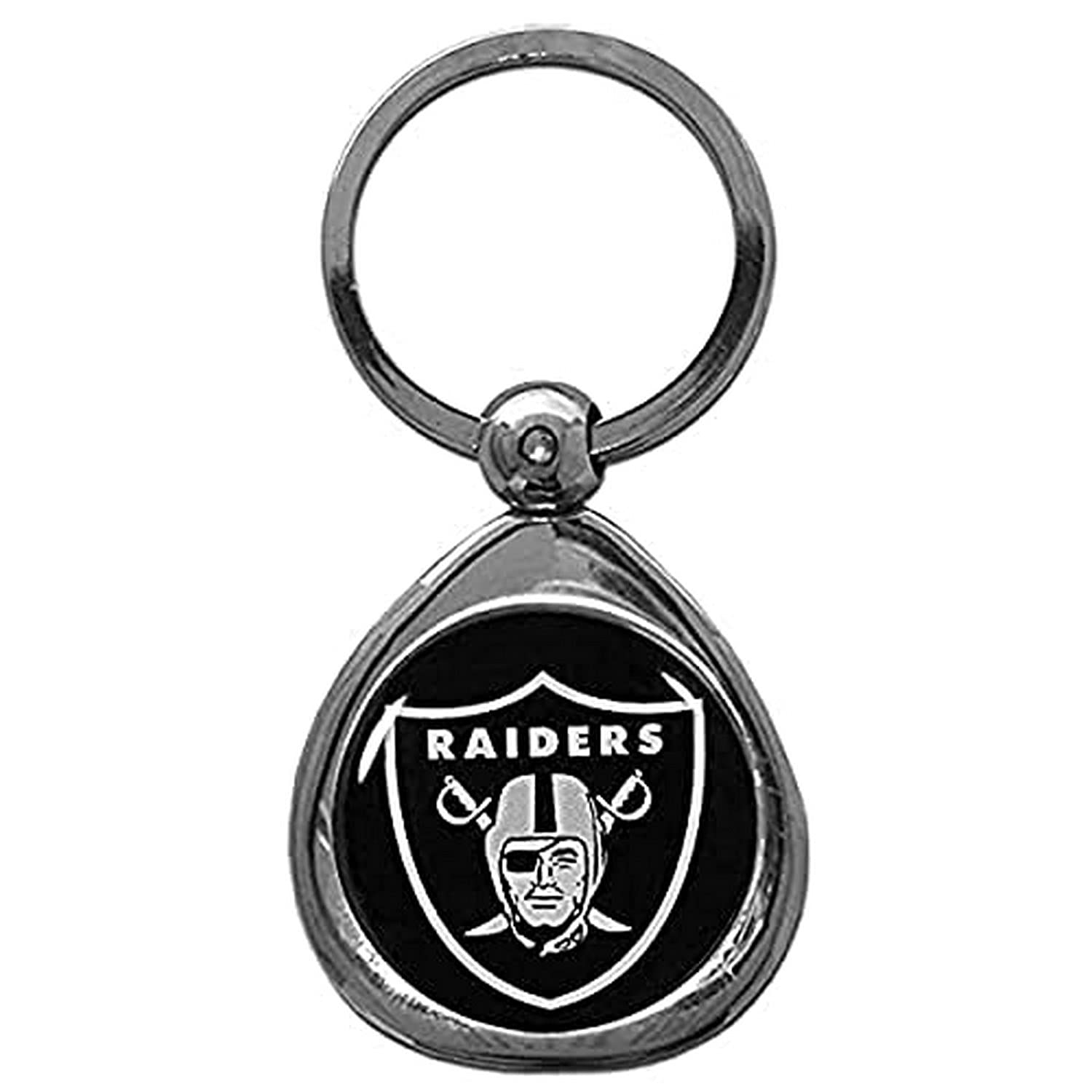 Siskiyou NFL Sports Fan Shop Las Vegas Raiders Chrome Key Chain One Size Team Colors