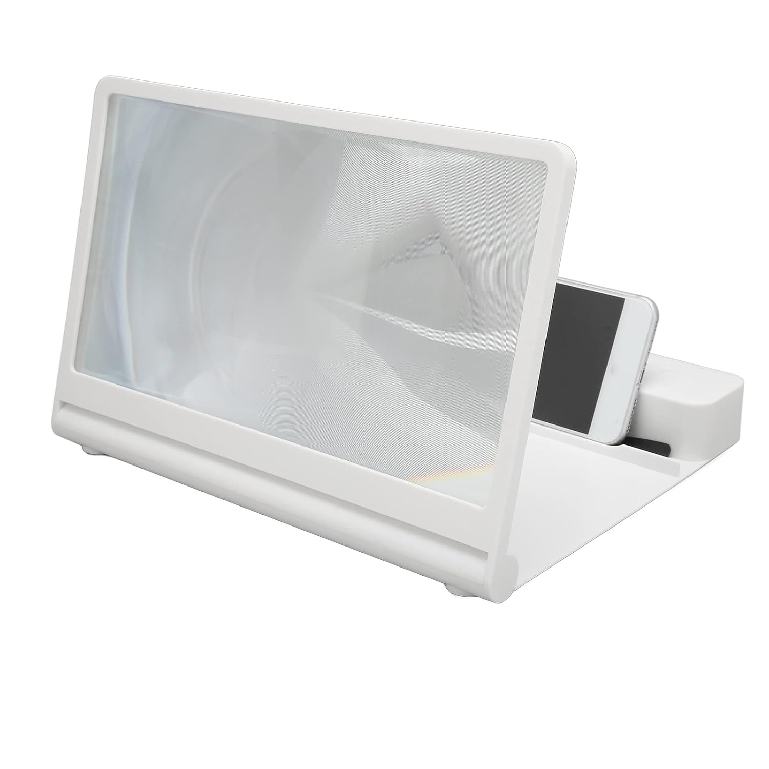 Phone Screen Magnifier, 3D HD Magnifying Projector with Speaker, Phone