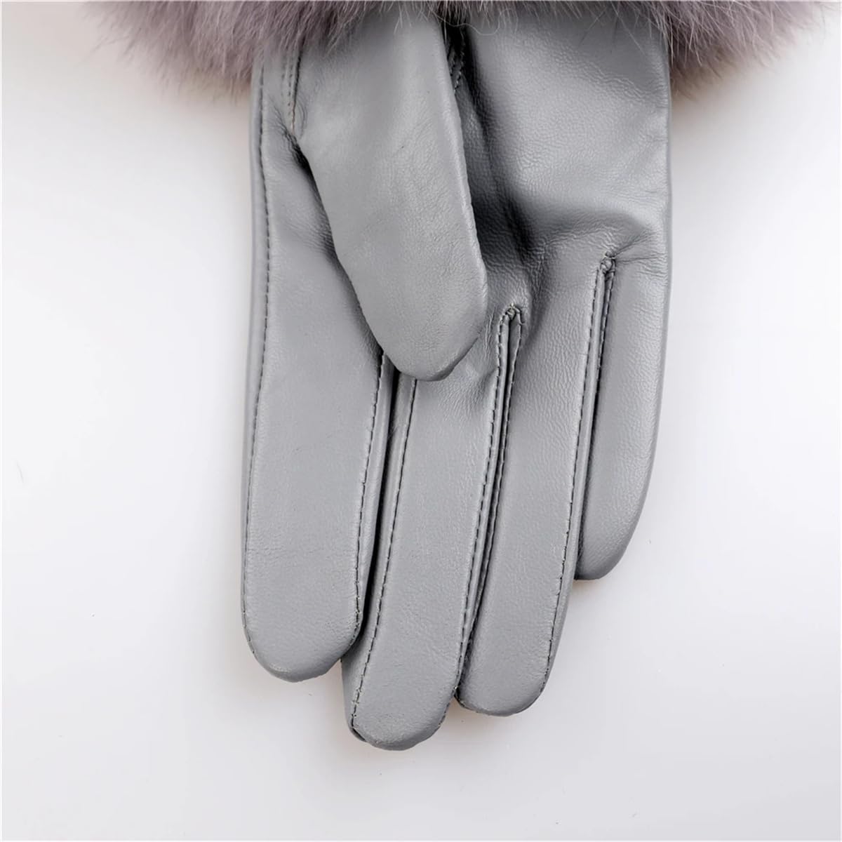 Guantes De Muñeca De Cuero Genuino Para Mujer Guantes De Moda Cálidos De Invierno