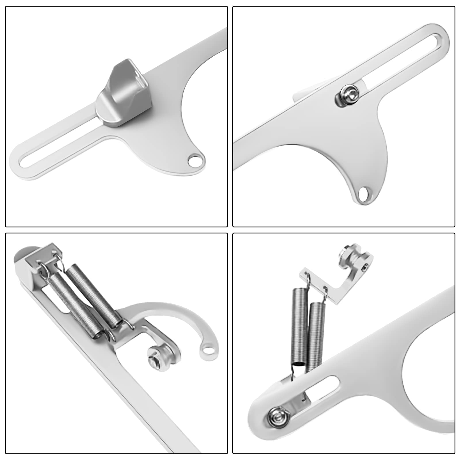 X AUTOHAUX Adjustable Throttle Cable Bracket – Fits 4500 Series Carburetors, Aluminum Alloy, Black – For Ford F-150/F-250/F-350 & Chevy (2000) – Mounts To Carb Base
