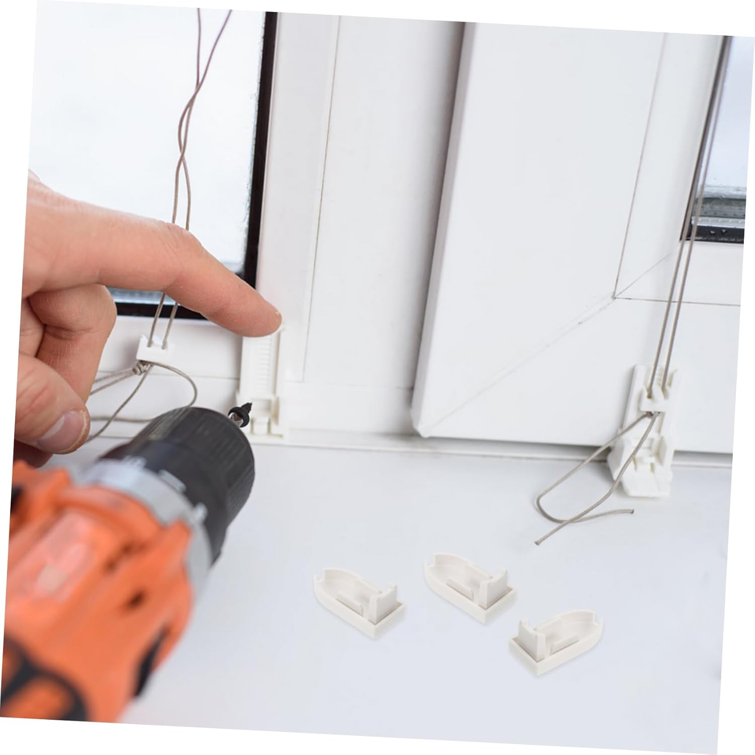 IMIKEYA 5sets Shutter Hook Blinds Bottom Rail End Caps Blind Clips Bottom Rail End Caps for Blinds Roller Blind Chain Blind Cord Safety Device No Drill Blinds Plastic 20pcs*5 5 61QArqlPzZL. AC SL1500