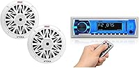 Vista 8 de Pyle Altavoces de montaje en pared con sonido, 200 W blanco y Pyle PLMR692 Altavoces de pie para automóvil, Bluetooth blanco
