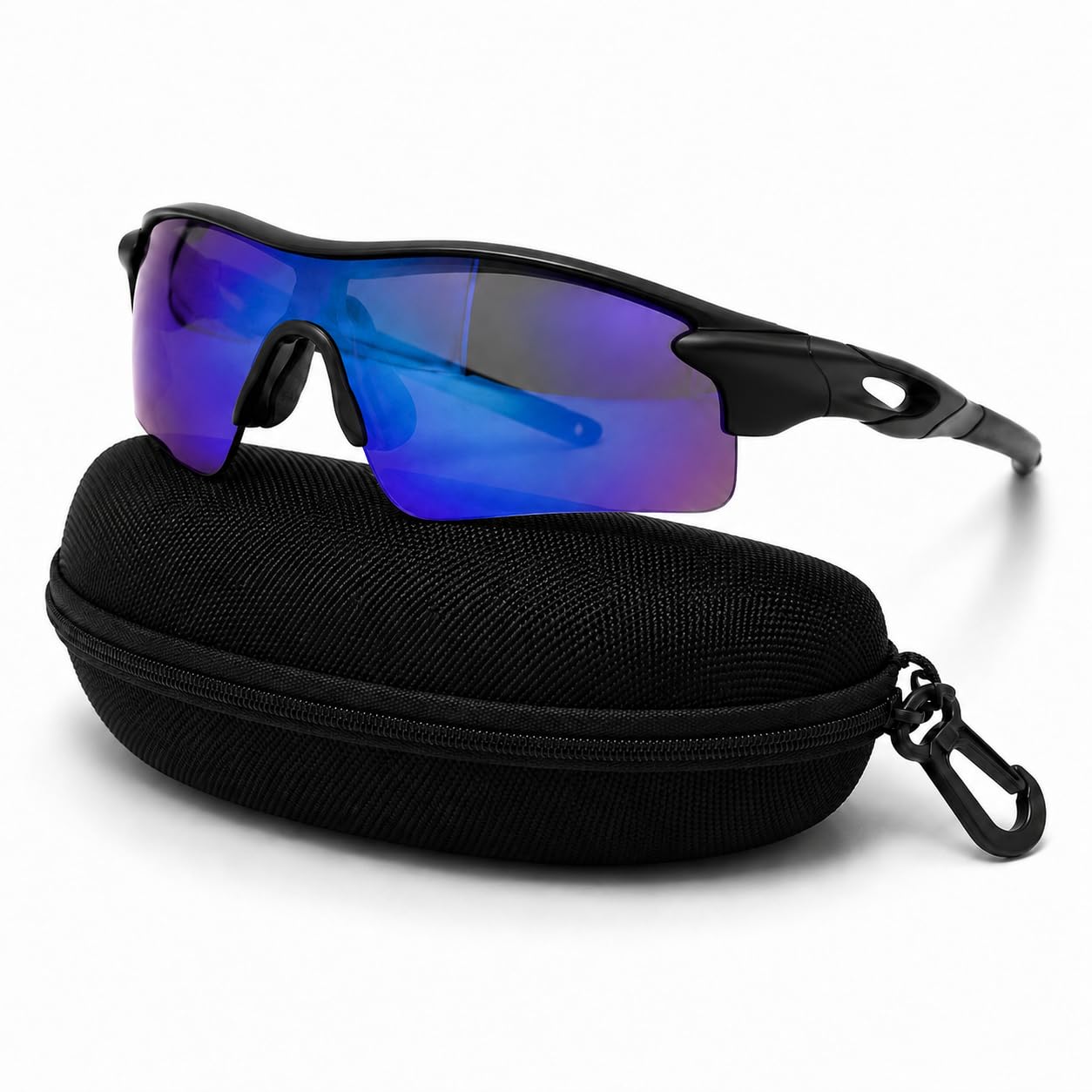 Cycling Goggles for Men & Women | Sports Goggles UV400 Protection | Oversized Sports Sunglasses for Cricket, Running, Driving, Fishing, Hiking & Outdoor Activities (Black : Violet)-picture-18