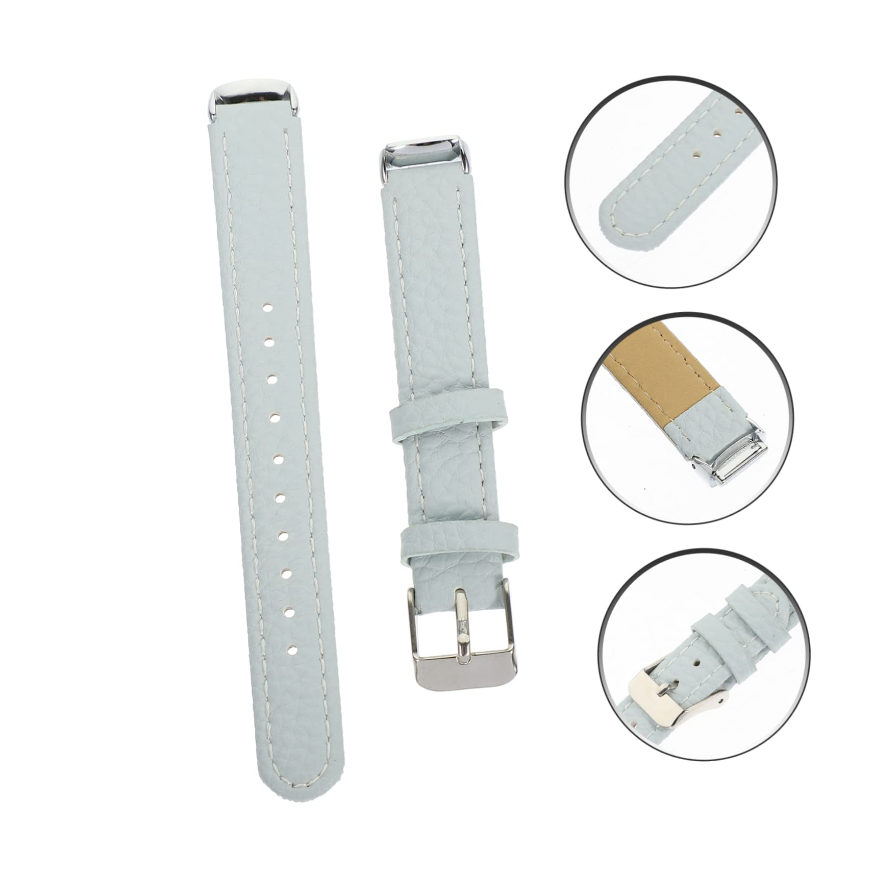 Gadpiparty 2st Geriebener Lederriemen Uhrenarmbänder Für Damen Luxus Frauen Uhren Uhrenarmband Ersetzen Metallband Ersatz Uhrengürtel Aus Leder Lederbänder Komponente Edelstahl Austauschbar