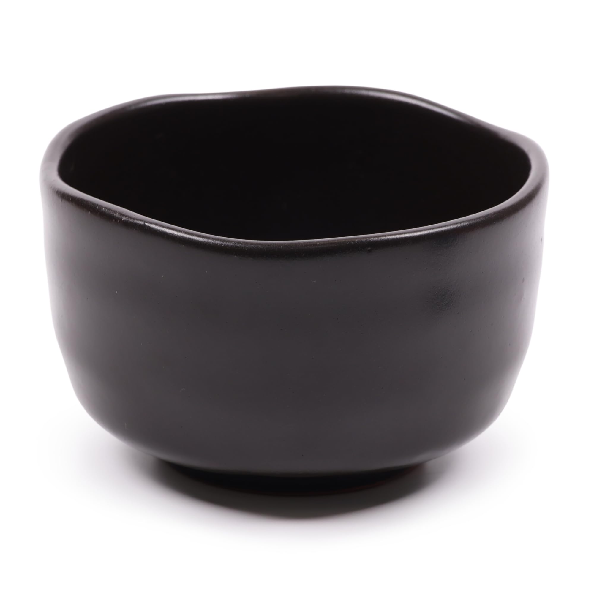 Bol à matcha noir BambooMN fabriqué de manière artisanale pour cérémonie du thé japonaise