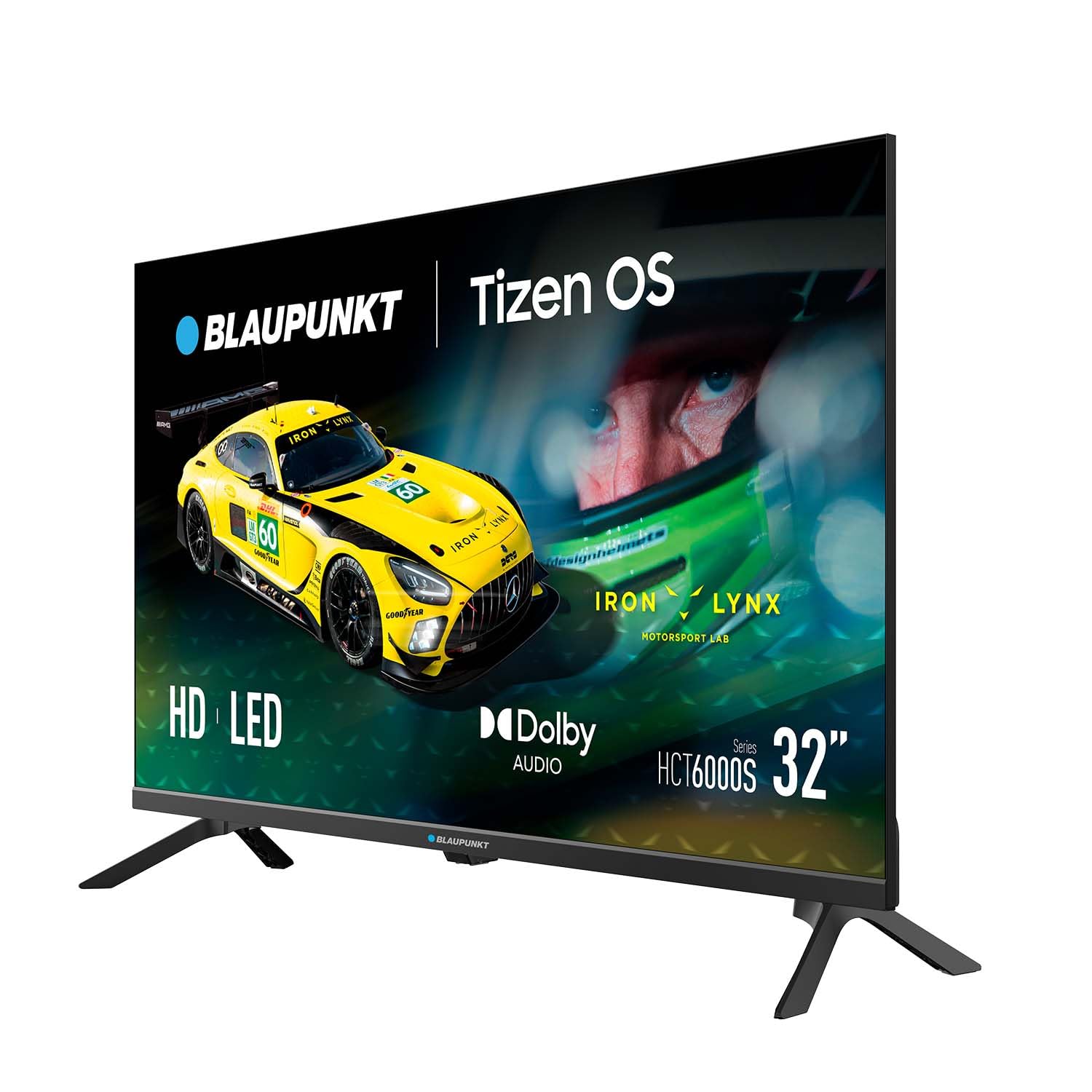 BLAUPUNKT Smart TV 32" HD LED, Tizen OS 8.0 con Wi-Fi, Bluetooth 32HCT6000S | HDMI, USB, Sintonizador DVB-C/T/T2/S2, Negro