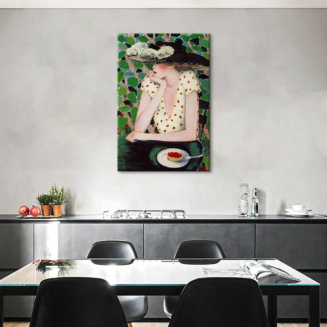 Amazon.co.jp: アートパネル 絵画 カシニョール「甘い誘惑」 壁掛け 額
