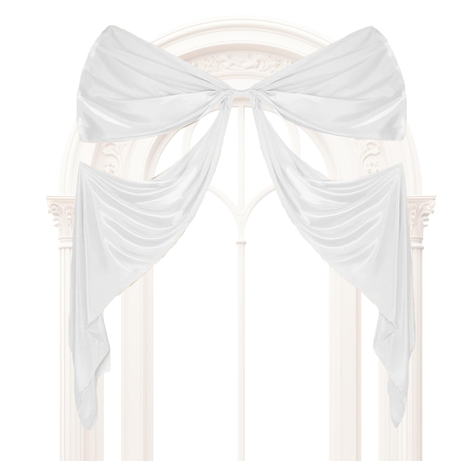 Decoración para despedida de soltera con lazos de raso gigantes de 300 x 74 cm