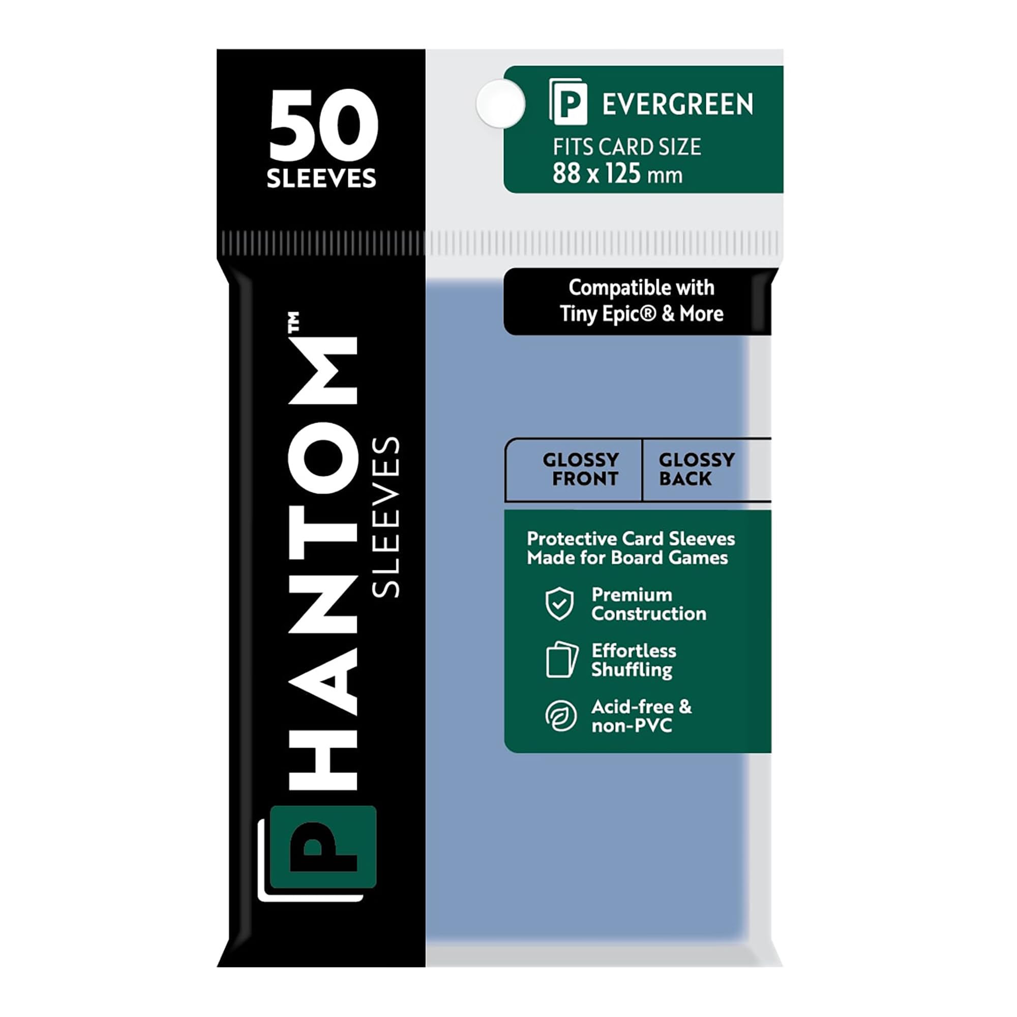 Amazon.com: Phantom Sleeves: Evergreen Size 88 x 125mm: Glossy
