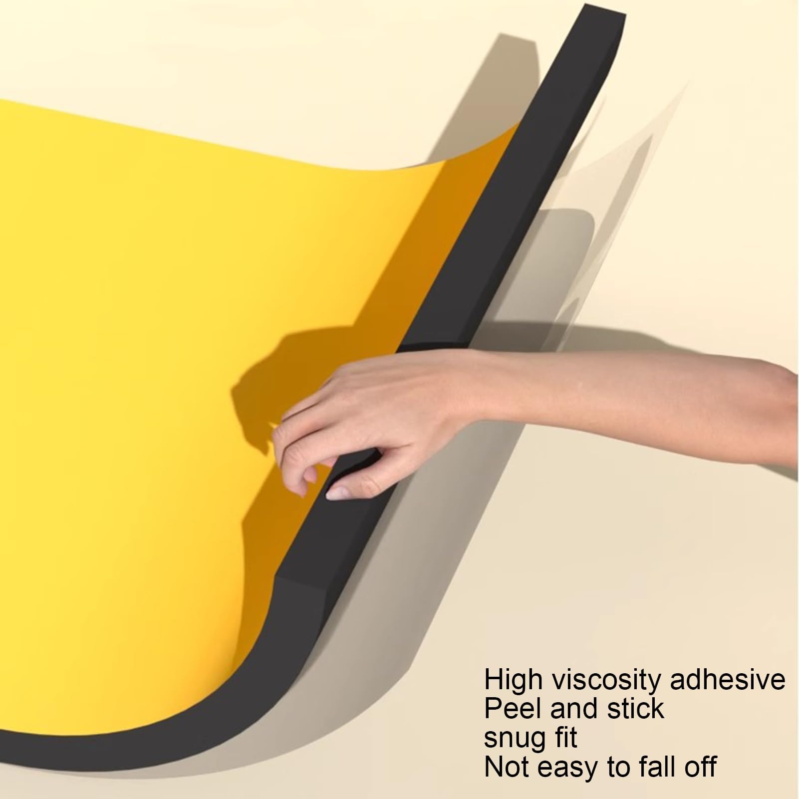 Protector de Esquinas de Pared, Protector de Esquinas de Goma para Aparcamiento de Coches, Protector de Columna de Espuma Gruesa para Pared, topes de Borde Impermeables autoadhesivos, protec