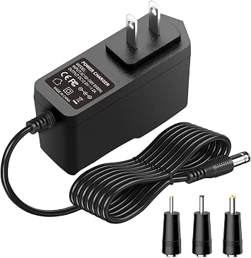 12.6V Power Charger Adapter 1A for 11.1V 12V 12.6V 3 String Rechargeable Lithium Battery Pack, Massage Gun