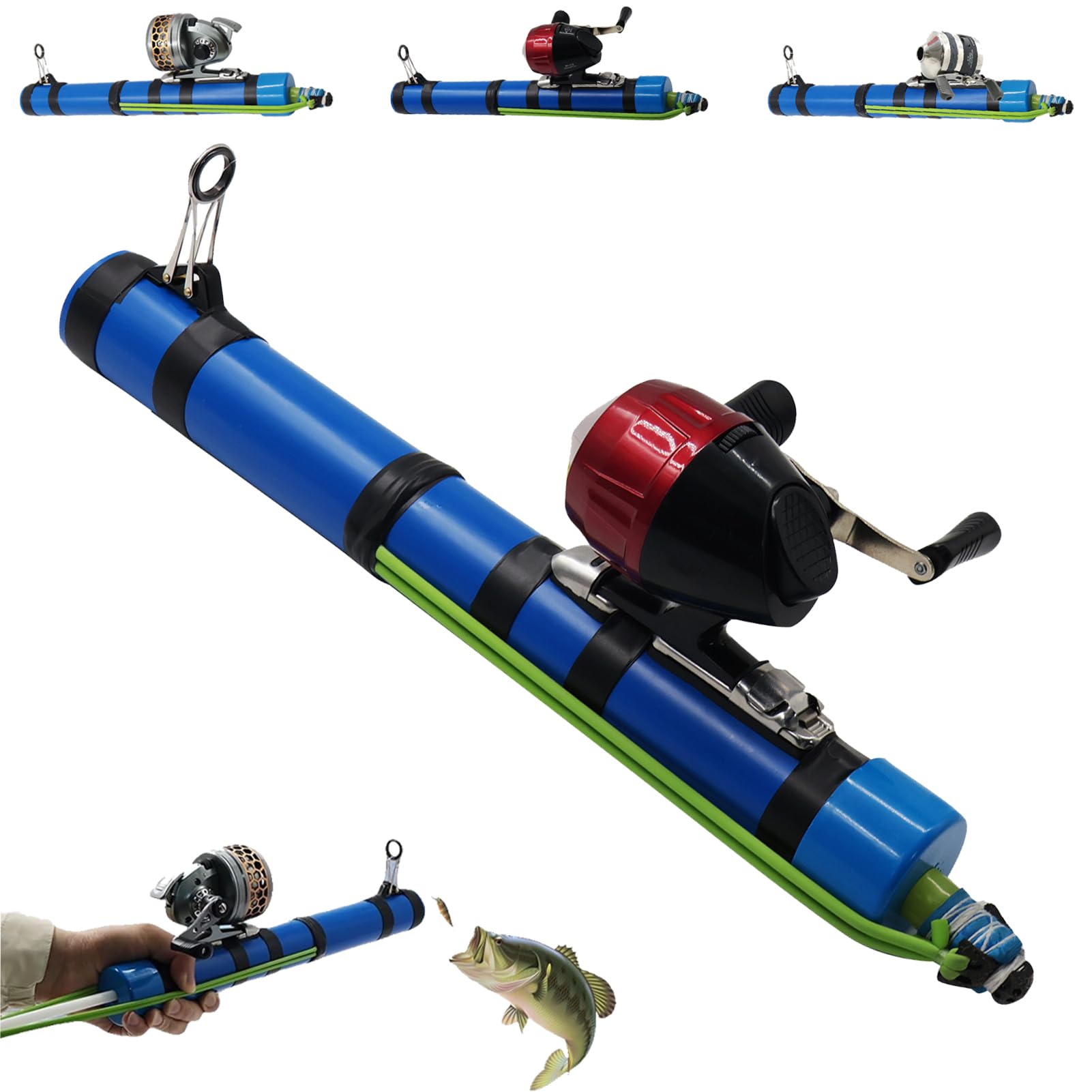 Fishing Catapult Rod, Portable Compact Telescopic Slingshot Fishing Reel, Professional Pole Shooting Hunting Lure Fishings Tools, Saltwater and Freshwater Great Gear for Outdoor Anglers Travel(Red) : Sports & Outdoors
