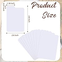 Vista 2 de Lewtemi White Trading Card Dividers Plastic Card Separators Organizer for Sport Game Business Storage, 2.6 x 3.8 Inch/ 66 x 97 mm(250 Pieces)