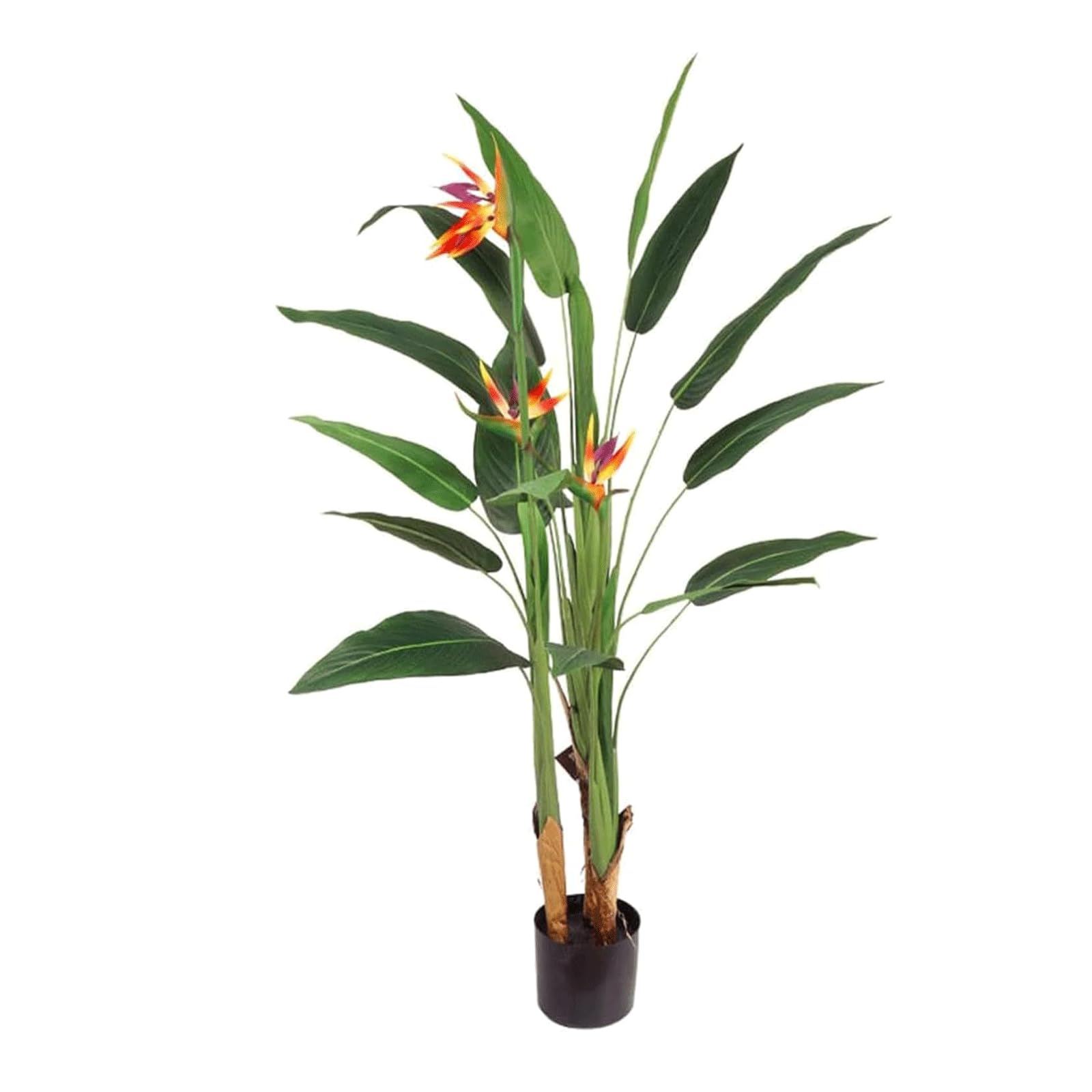 HCZKIUJY Realistic Artificial Plant 130cm/4.2ft Fake Tree Floor Standing Potted Plant Faux Plant for Home Office Restaurant Shop Decor