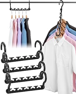 Closet-Organizers-and-Storage-6 Pack - Hangers-Space-Saving for Closet-Organizer, Sturdy Hanger-Organizer-for-Closet-Storage-Closet-Organization, Dorm-Room-Essentials-for-College-Students-Girls