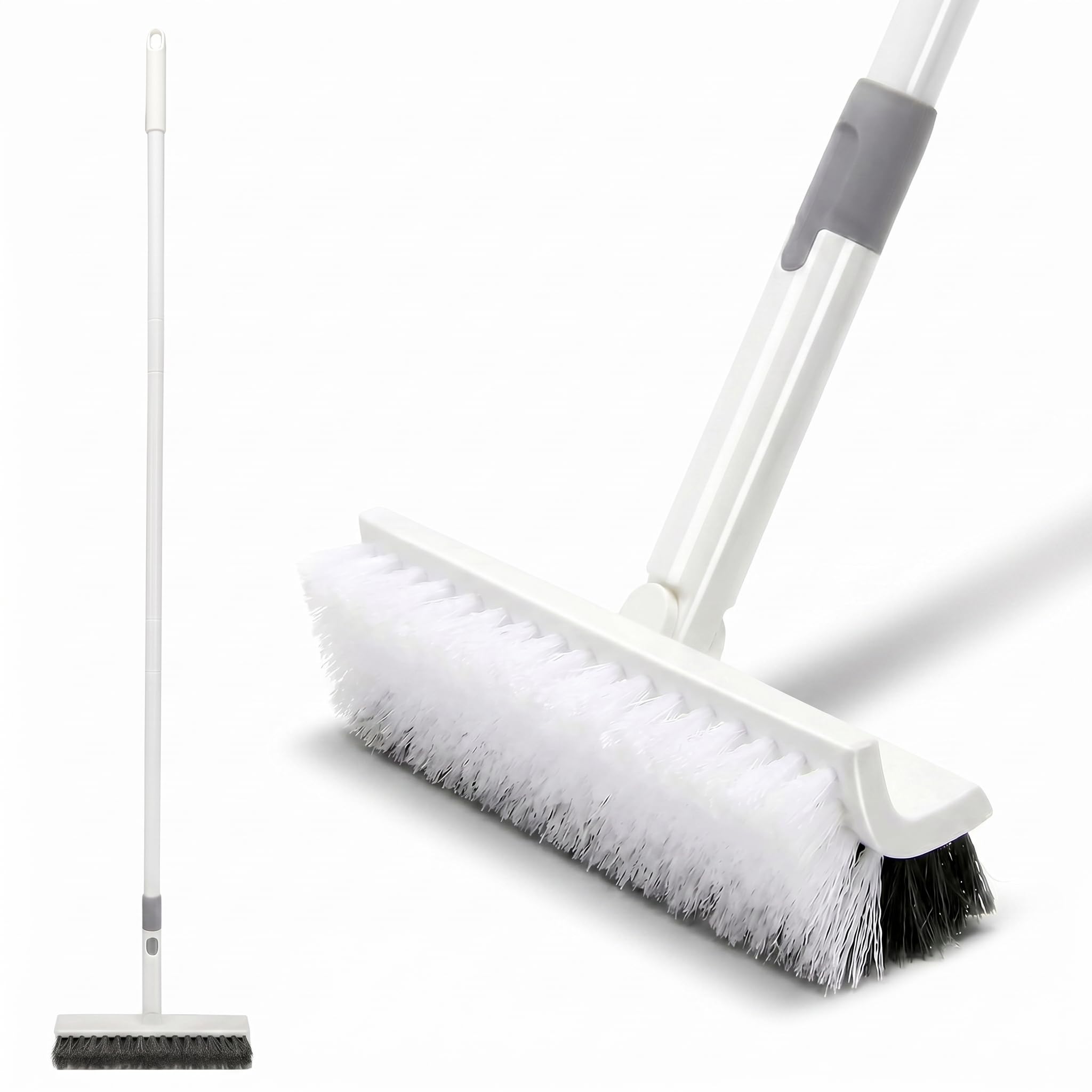 Amazon｜YOYEP デッキブラシ 隙間掃除ブラシ 掃除用ブラシ 3段ポールの