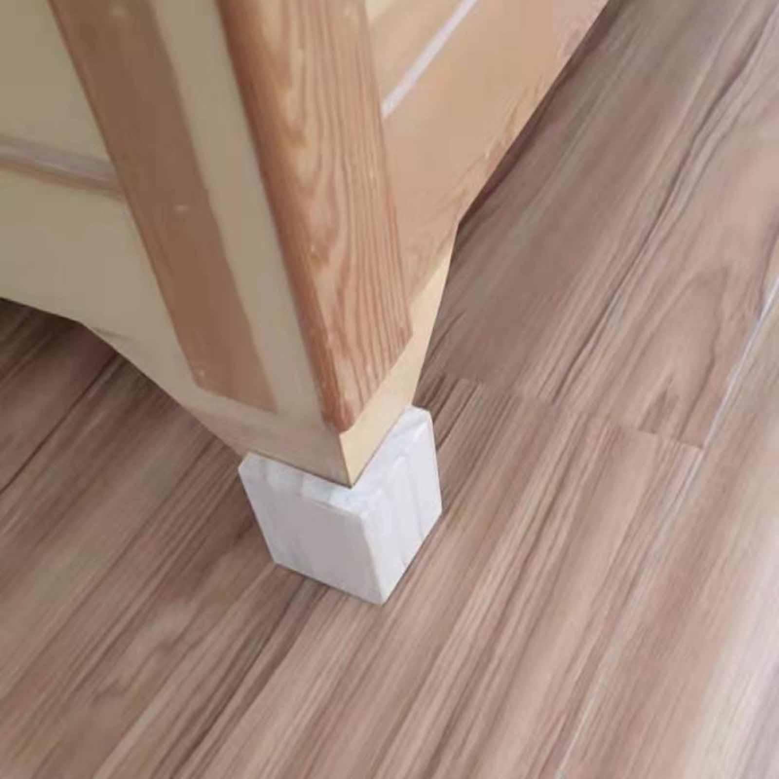4X Patas Elevadoras para Cama, Bloques de Elevación para Muebles, Mesa, Silla, Sofá, 5cmx10cm