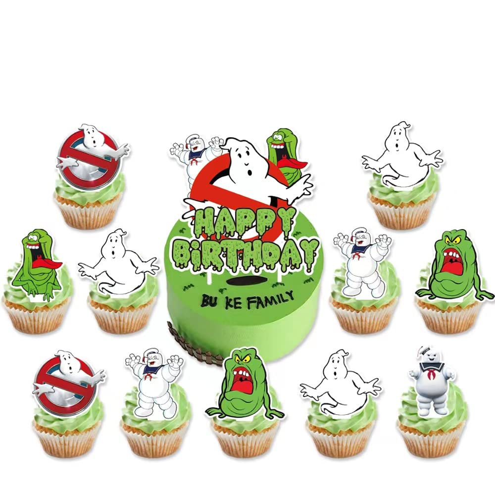 Cartoon Ghostbuster Birthday Party Movie Theme Cupcake