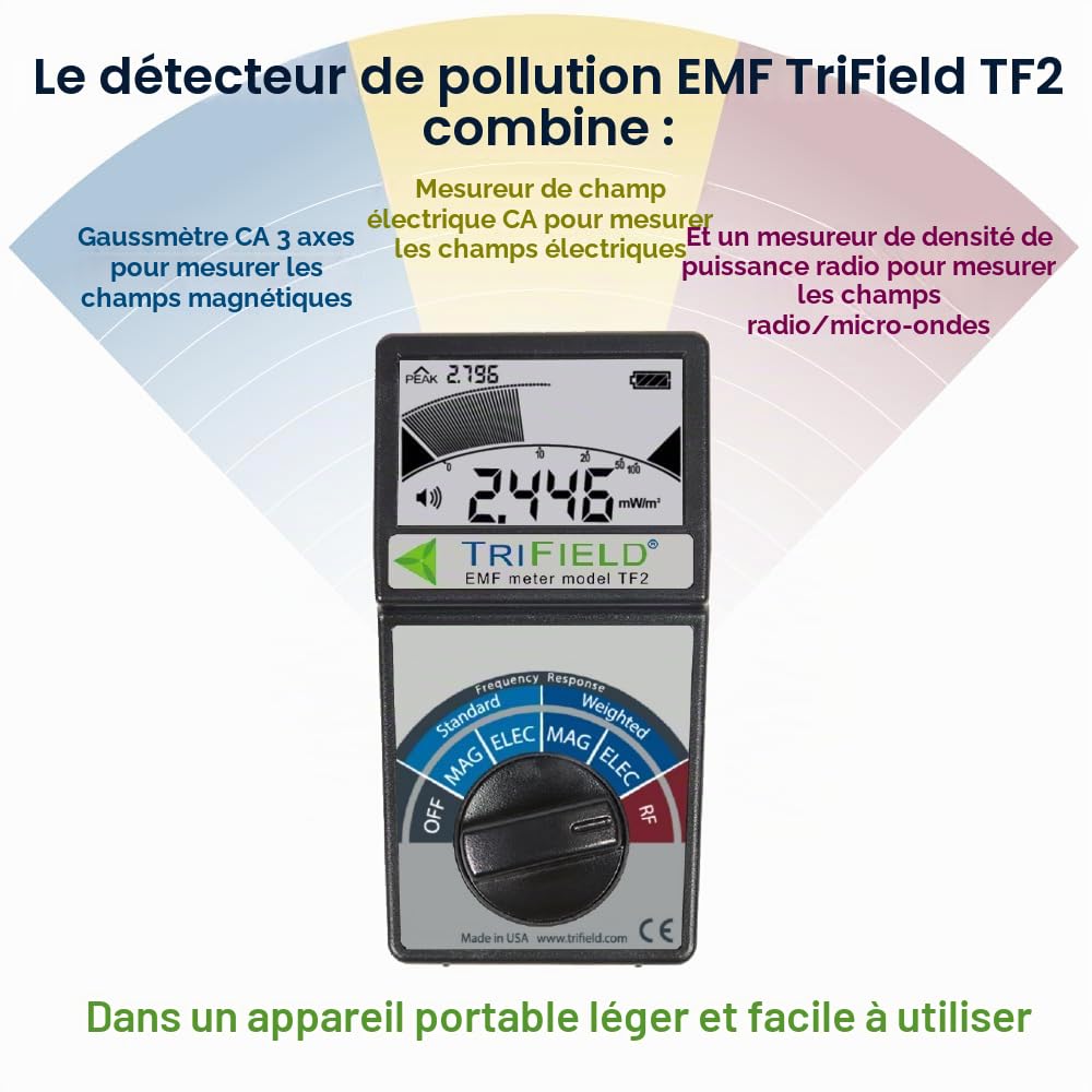 RFandEMF Trifield TF2 Compteur de champs électromagnétiques