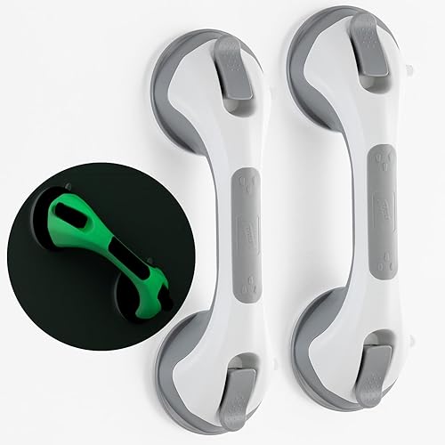 Miniatura 21 de TAILI - Barras de sujeción para la bañera y la ducha con ventosa, paquete de 2 unidades, resistente, removible, sin taladro, impermeable, seguridad