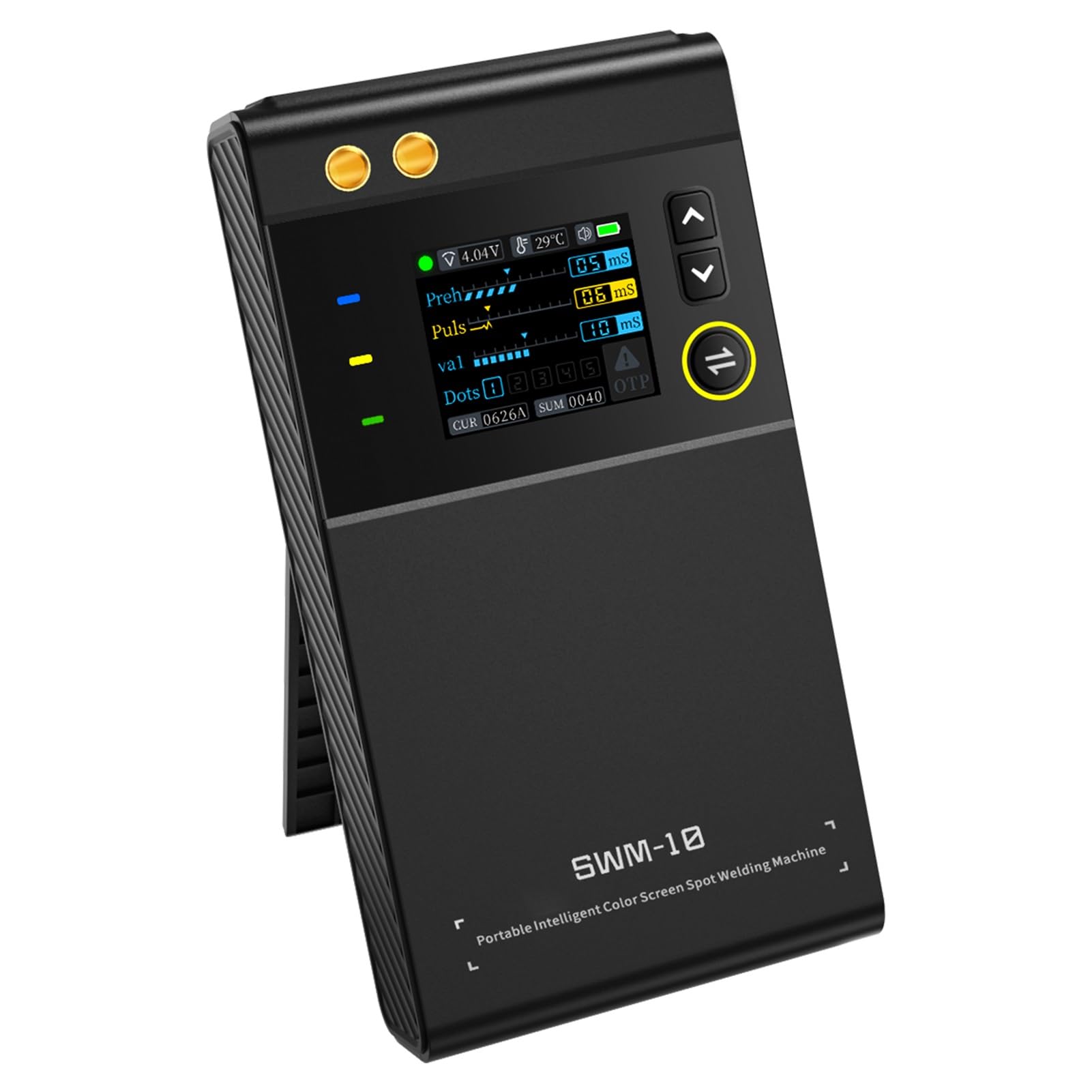 DEWIN Saldatrice a Punti 5000 mAh,SWM-10 Saldatrice a Punti per Batterie Saldatrice a Punto Saldatrice Puntatrice,Con foglio di nichel e penna per saldatura a punti 18650