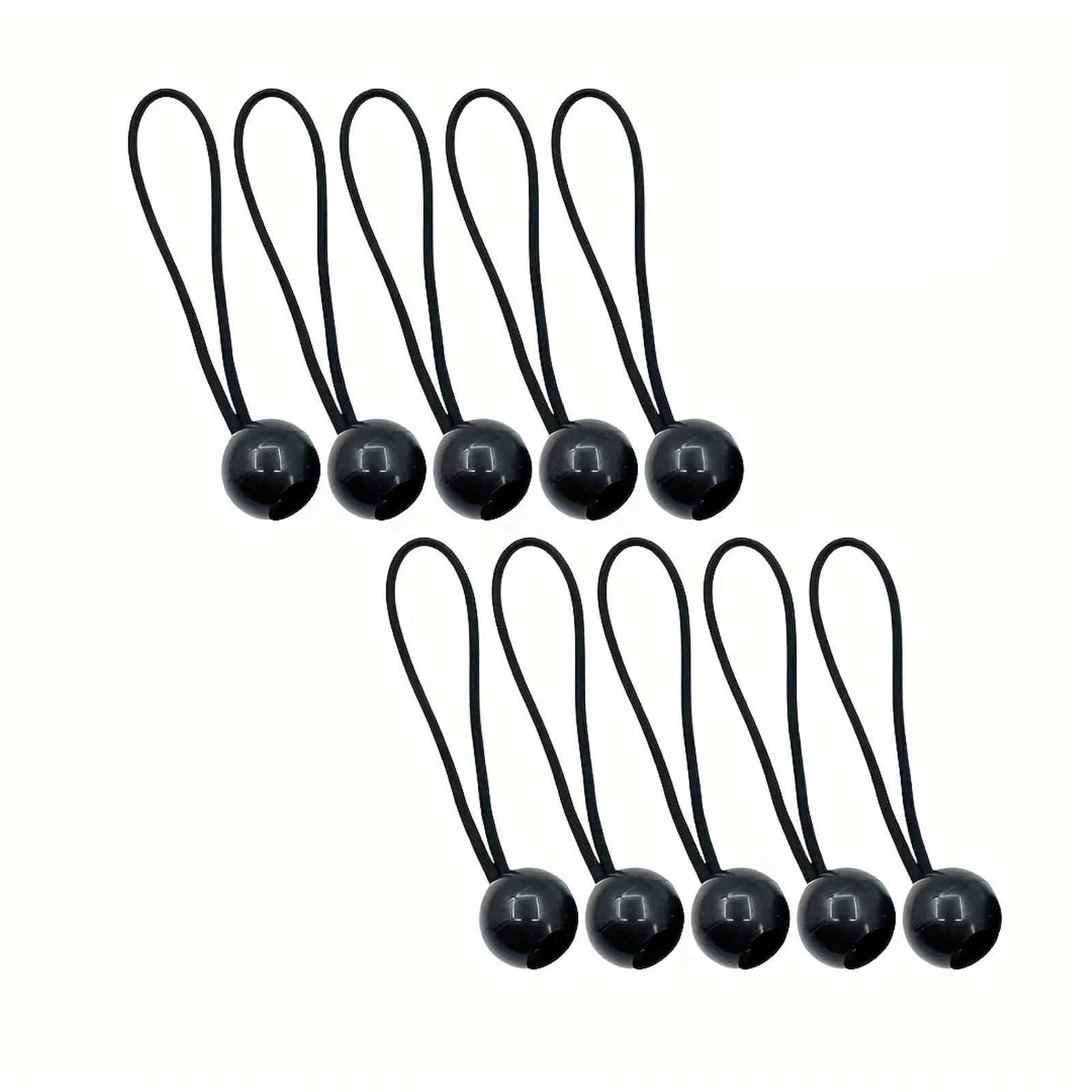 Ball Bungee Cord 60 Pcs Bungee Ball Tarps Canvas Tarpaulin Flagpole Ties Cord Ends Elastic Rope Fixed Accessories