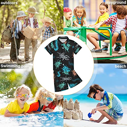 Image of Boccsty Red Strawberry Boy Summer Shorts Sets Hawaiian Toddler Boys T-Shirt & Pants 2 Pcs 3T-10T