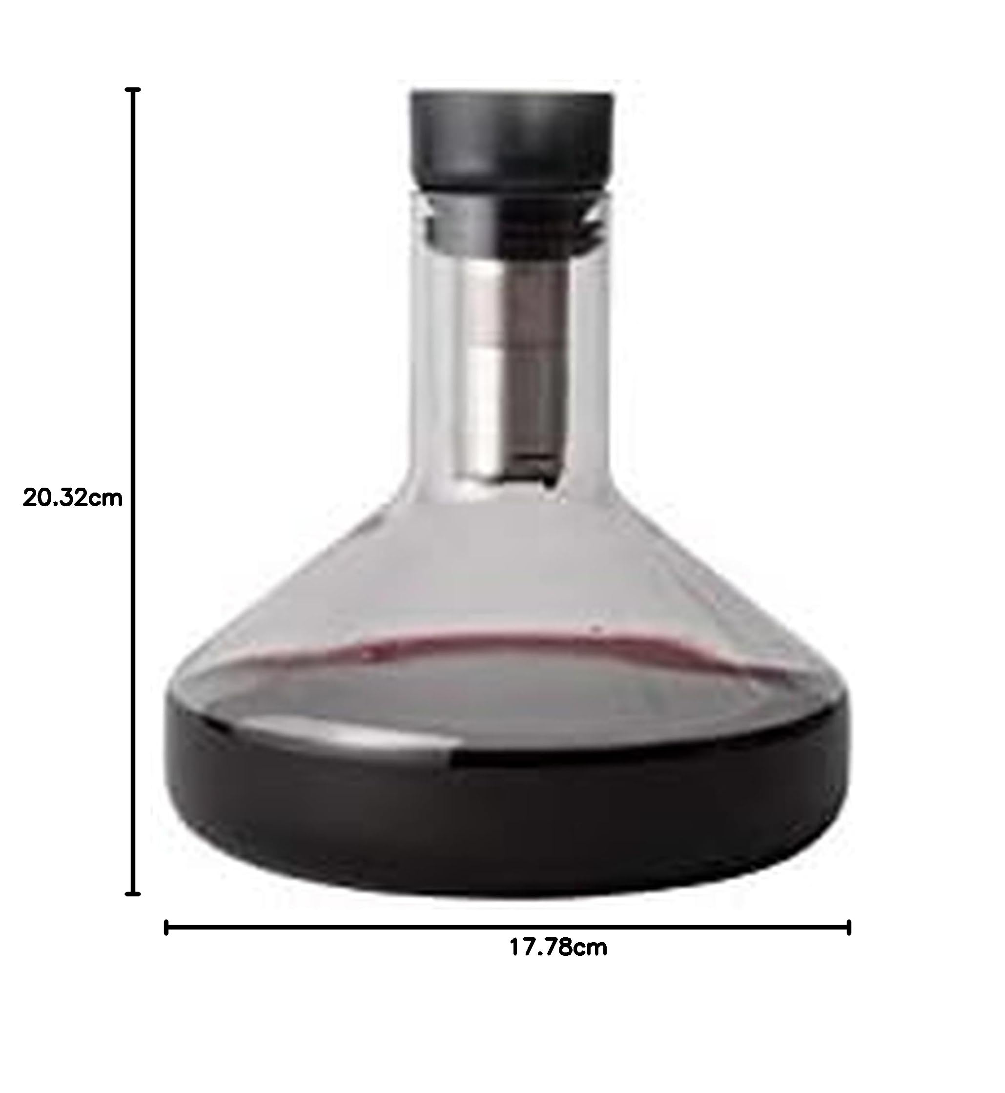 Rabbit Pura - Décanteur en Verre avec Aérateur pour Vin, Coffret Cadeau, 750 ml