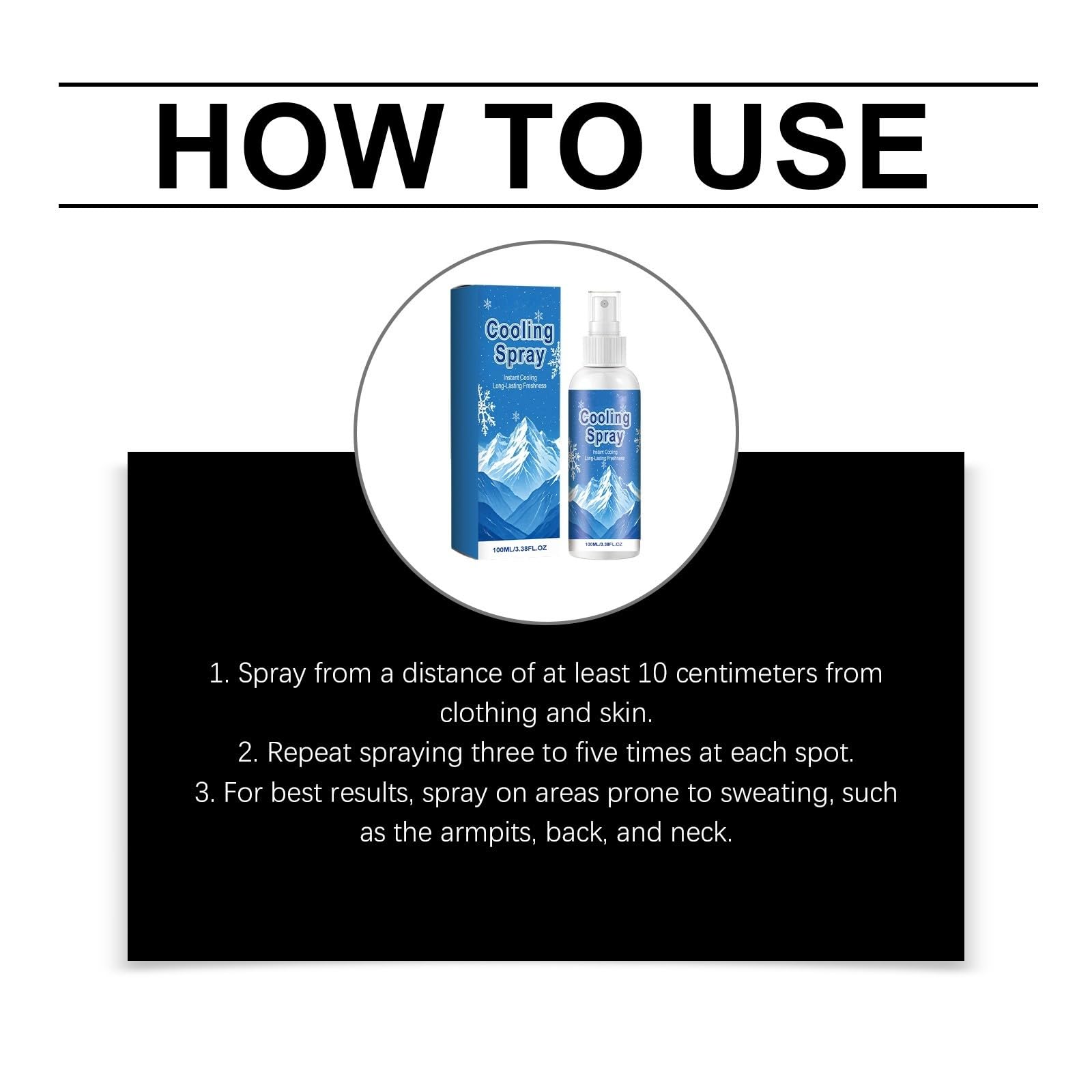 Spray freschezza menta portatile 100ml viso corpo | Nebbia menta freschezza istantanea, formato compatto per sport e viaggi