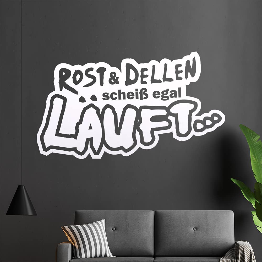Kiwistar Rost & Dellen scheiß egal Lauft... - Offroad Tour Dirt Wall Sticker in 6 Sizes - Wall Sticker - Decoration, Kitchen, Living Room, Bedroom, Bathroom