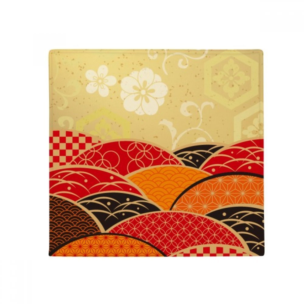 Tapis de sol géométrique Sakura 60x60 cm multicolore antidérapant pour animaux