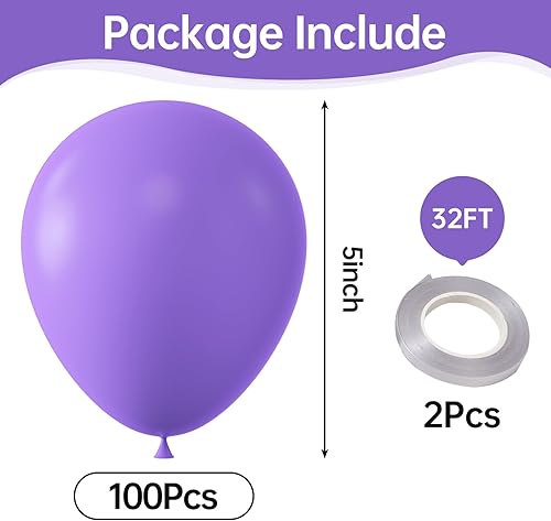 Vista 44 de KALOR Globos de arena blanca retro, 100 piezas de 5 pulgadas mini globos de látex mate para arco de guirnalda de globos, decoración de cumpleaños