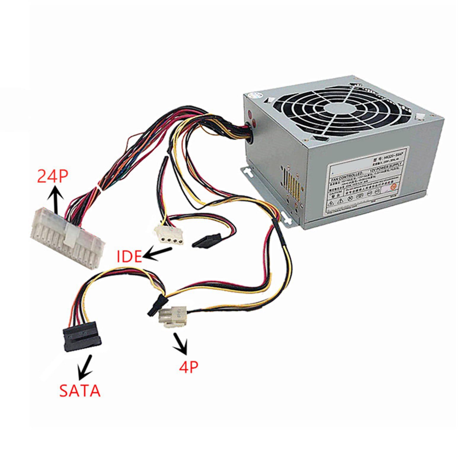 Basso Rumore 160W-350W Modulo di Alimentazione Per PC Ottimizzato Per Stabilità E Alimentazione Efficiente Unità di Alimentazione Efficiente Energetica