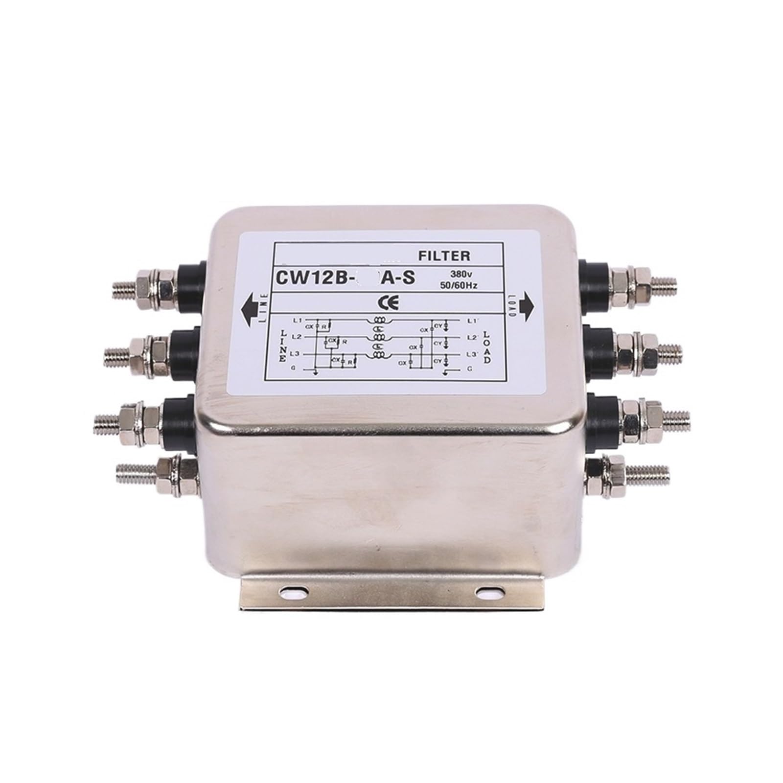 0P7BR328B CW12B-10A/20A/30A/40A/50A/60A-S Three-Phase Three-Wire 380V AC Power Filter servo Inverter(CW12B-40A-S)