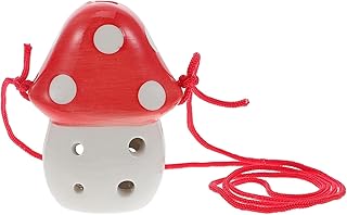 NUOBESTY 6 Hole Mushroom Ocarina, Mini Ocarina Instrument Alto C Tone Ocarina Toys Beginner Ocarina Wind Musical Instruments Plaything for Kids(Random Color)