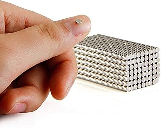 wotoy 300Pcs 3x1mm Strong Mini Small Fridge Magnets Tiny Whiteboard Magnet for Refrigerator Office Neodynium Magnetic Dots Crafts Miniatures Small Models